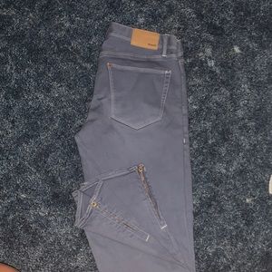 Size28- Madewell blue Jean 7/8 length w/ zip ankle